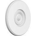 Ekena Millwork Standard Grayson Bullseye Rosette With Rounded Edge, 7"W x 7"H x 1/2"P ROSP070X070X050GRY04